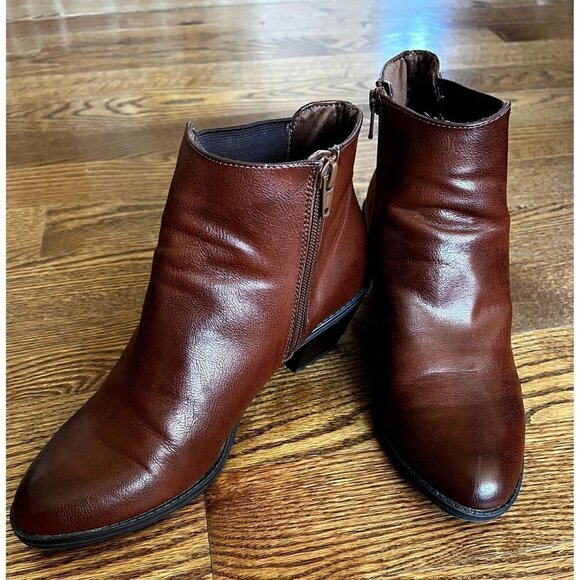 SONOMA Ankle Boots The "McKenzie" Elastic Side Panel with Block heel sz 9.5 - Picture 8 of 11